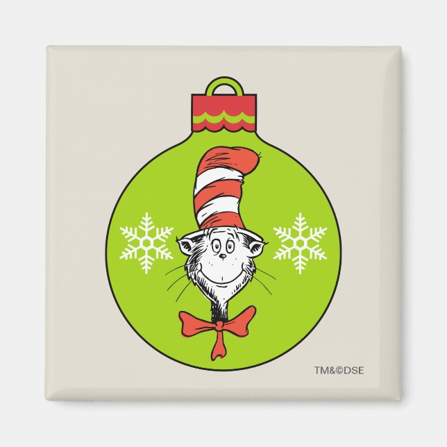 Dr. Seuss | Schnürsenkel | Katze im Hutschmuck Magnet (Vorne)