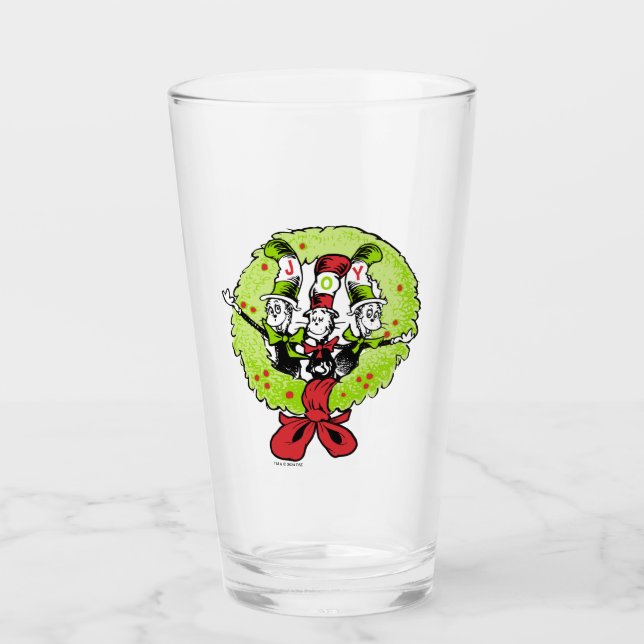 Dr. Seuss | Schnürsenkel | Who-ville Christmas Joy Glas (Vorderseite)