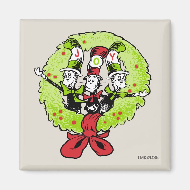 Dr. Seuss | Schnürsenkel | Who-ville Christmas Joy Magnet (Vorne)