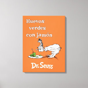 Dr. Seuss Spanische Grüne Eier mit Schinken Leinwanddruck
