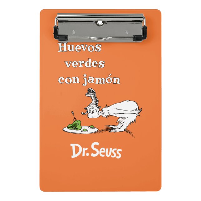 Dr. Seuss Spanische Grüne Eier mit Schinken Mini Klemmbrett (Vorderseite)