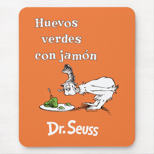 Dr. Seuss Spanische Grüne Eier mit Schinken Mousepad (Vorne)
