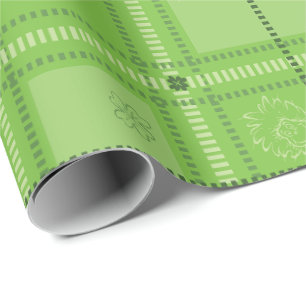 Dr. Seuss St. Patrick's Day Kariert Pattern Geschenkpapier