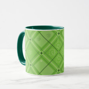 Dr. Seuss   St. Patrick's Day Kariert Pattern Tasse