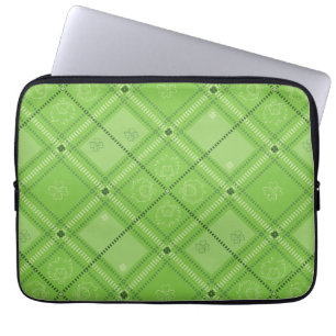 Dr. Seuss St. Patrick's Day Karomuster Laptopschutzhülle