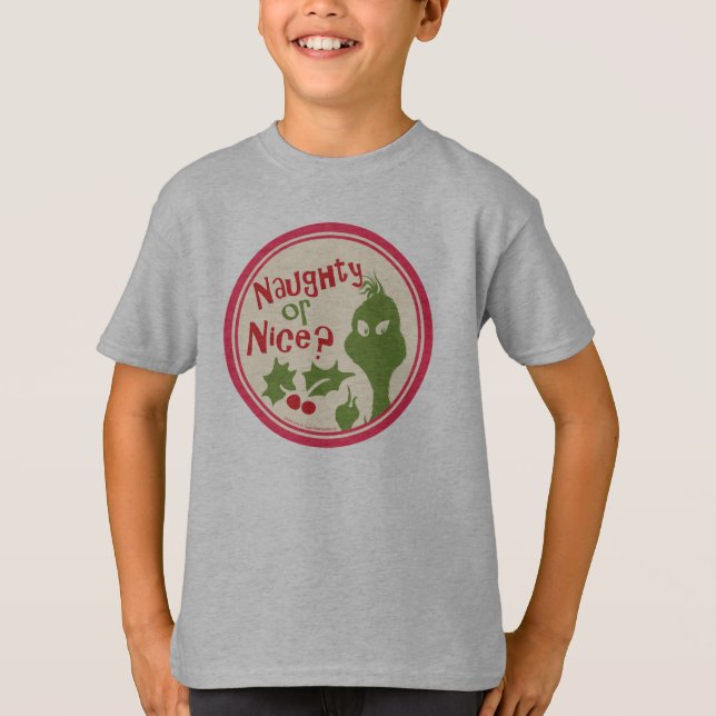 Dr. Seuss | The Grinch - Naughty or Nice? T-Shirt (Vorderseite)