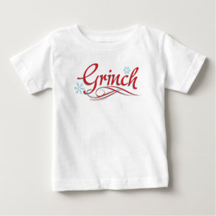 Dr. Seuss The Grinch - Red and Blue Script Baby T-shirt