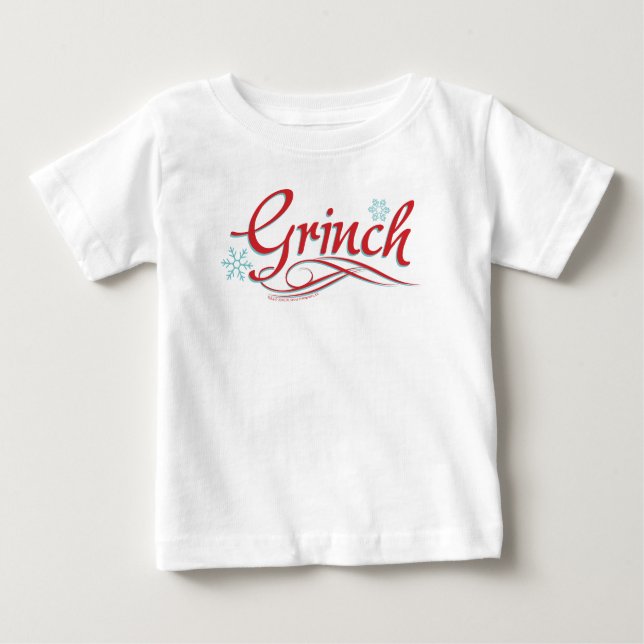 Dr. Seuss | The Grinch - Red and Blue Script Baby T-shirt (Vorderseite)