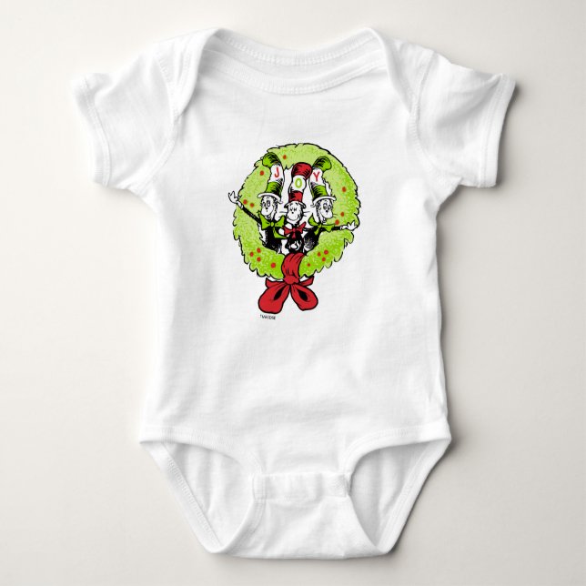 Dr Seuss | The Grinch | Who-ville Christmas Joy Baby Strampler (Vorderseite)
