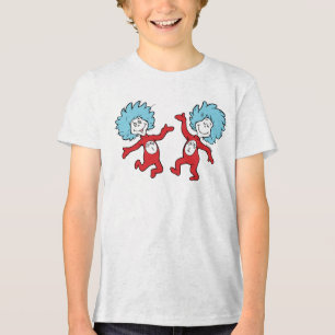 Dr. Seuss Thing 1 und Thing 2 Charakter Tri-Blend Shirt