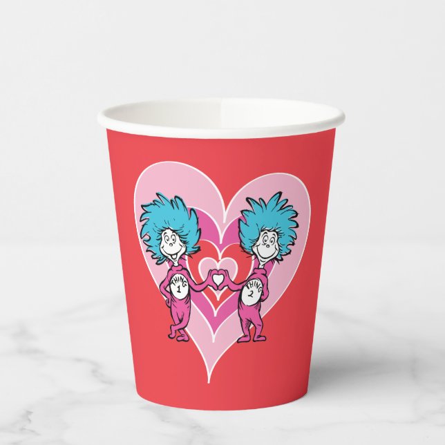 Dr. Seuss Valentine | Das eine ist das Zweite Pappbecher (Links)