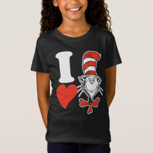 Dr. Seuss Valentine   I Heart The Cat in the Hat T-Shirt