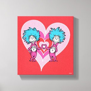 Dr. Seuss Valentine Sache 1 Sache 2 Leinwanddruck