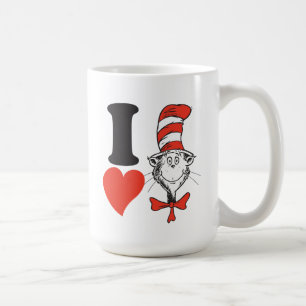 Dr. Seuss Valentinstag   Ich liebe die Katze im Hu Kaffeetasse