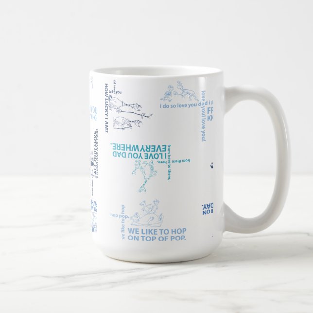 Dr. Seuss | Vatertag Zitatmuster Kaffeetasse (Rechts)