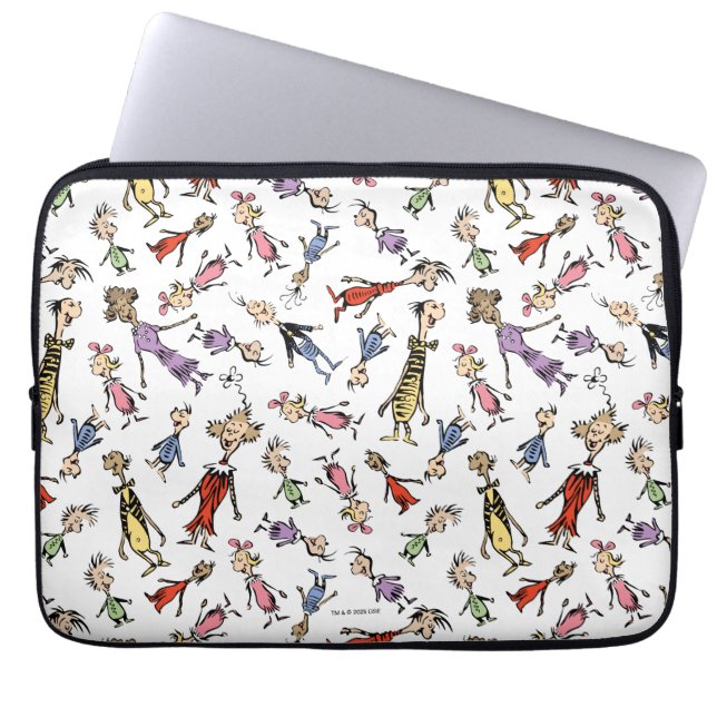 Dr. Seuss Whoville Characters Festive Pattern Laptopschutzhülle (Vorderseite)