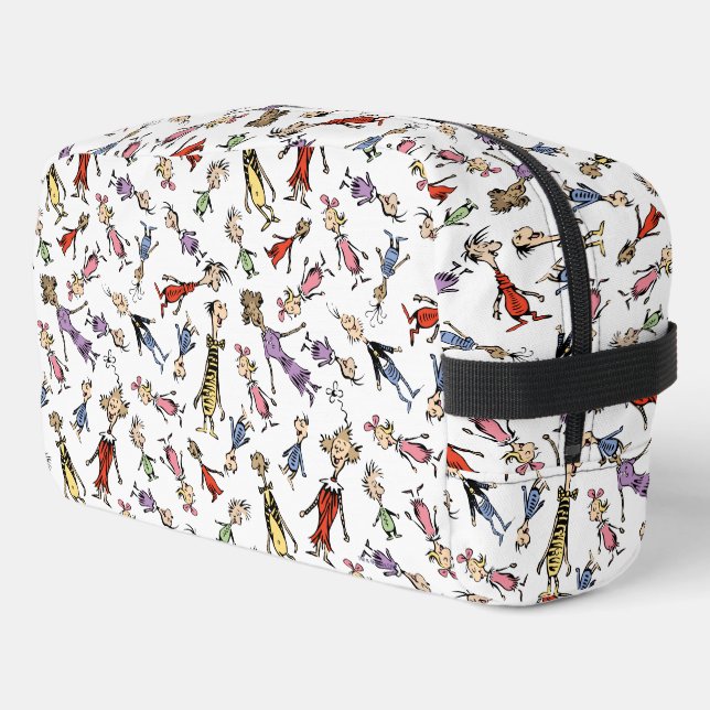 Dr. Seuss Whoville Characters Festive Pattern Waschbeutel (Linke Seite)