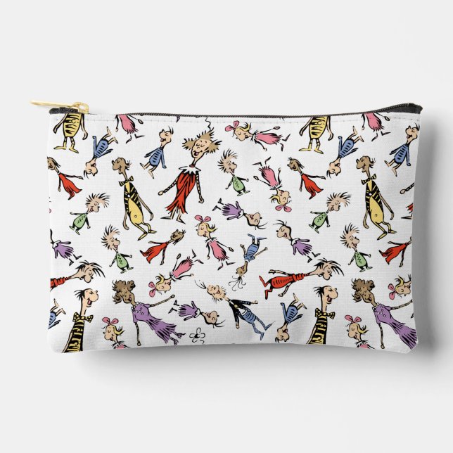 Dr. Seuss Whoville Characters Festive Pattern Zubehörtasche (Vorderseite)