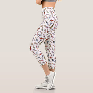 Dr. Seuss Whoville Charaktere Festives Muster Capri Leggings