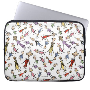 Dr. Seuss Whoville Charaktere Festives Muster Laptopschutzhülle