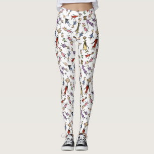 Dr. Seuss Whoville Charaktere Festives Muster Leggings