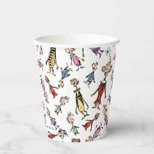 Dr. Seuss Whoville Charaktere Festives Muster Pappbecher