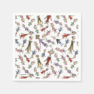 Dr. Seuss Whoville Charaktere Festives Muster Serviette