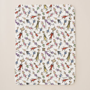Dr. Seuss Whoville Charaktere Festives Muster Sherpadecke