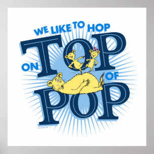 Dr. Seuss   Wir hüpfen gerne auf Pop Poster