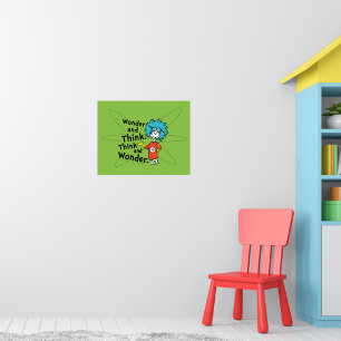 Dr. Seuss Wonder and Think. Denken Sie nach. Poster