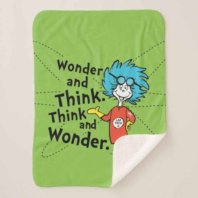 Dr. Seuss | Wonder and Think. Denken Sie nach. Sherpadecke (Vorderseite)