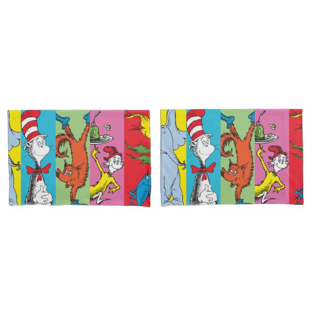 Dr. Seuss | Zeichensatz Kissenbezug (Vorderseite-Set)