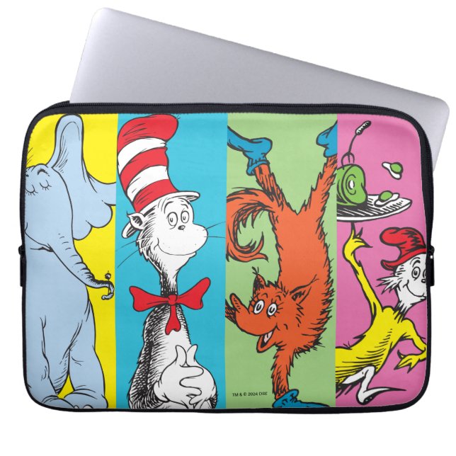 Dr. Seuss | Zeichensatz Laptopschutzhülle (Vorderseite)