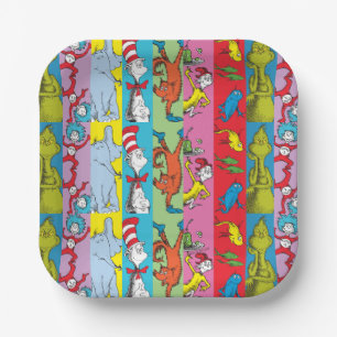 Dr. Seuss   Zeichensatz Pappteller