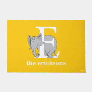 Dr. Seuss's ABC: Brief E - White Name hinzufügen Fußmatte