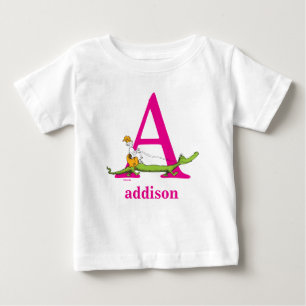 Dr. Seuss's ABC: Buchstabe A - Pink Namen hinzuf Baby T-shirt