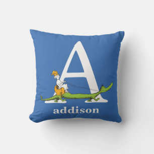 Dr. Seuss's ABC: Buchstabe A - Weiß Namen hinzuf Kissen