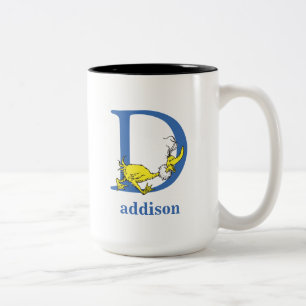 Dr. Seuss's ABC: Buchstabe D - Blau Namen hinzuf Zweifarbige Tasse
