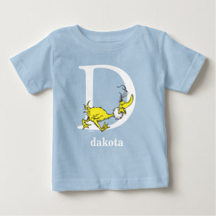 Dr. Seuss's ABC: Buchstabe D - Weiß   Namen hinzuf Baby T-shirt