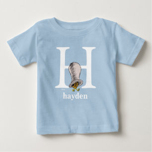 Dr. Seuss's ABC: Buchstabe H - Weiß   Namen eingeb Baby T-shirt