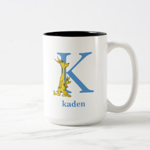 Dr. Seuss's ABC: Buchstabe K - Blau Namen hinzuf Zweifarbige Tasse