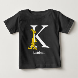 Dr. Seuss's ABC: Buchstabe K - Weiß   Namen eingeb Baby T-shirt