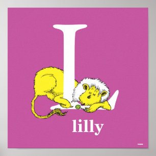 Dr. Seuss's ABC: Buchstabe L - Weiß Fügen Sie Ih Poster