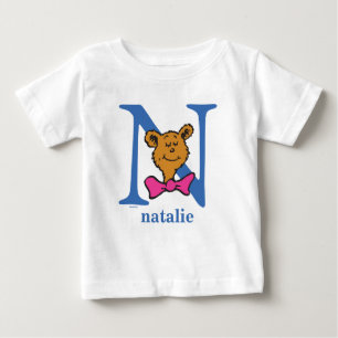 Dr. Seuss's ABC: Buchstabe N - Blau   Namen hinzuf Baby T-shirt