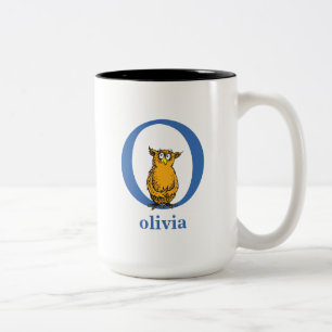 Dr. Seuss's ABC: Buchstabe O - Blau Namen hinzuf Zweifarbige Tasse