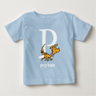 Dr. Seuss's ABC: Buchstabe P - Weiß   Namen hinzuf Baby T-shirt