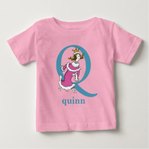 Dr. Seuss's ABC: Buchstabe Q - Blau Namen hinzuf Baby T-shirt