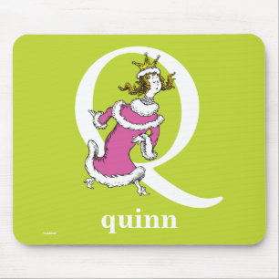 Dr. Seuss's ABC: Buchstabe Q - Weiß   Fügen Sie Ih Mousepad