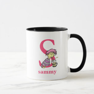 Dr. Seuss's ABC: Buchstabe S - Rosa  Name hinzufüg Tasse