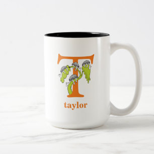 Dr. Seuss's ABC: Buchstabe T - Orange Namen hinz Zweifarbige Tasse